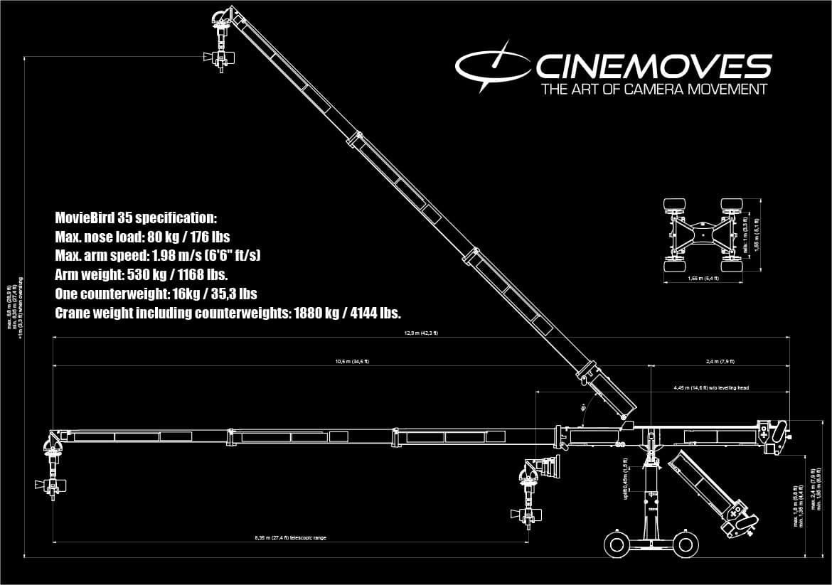 MovieBird 35'-45' specifications 1