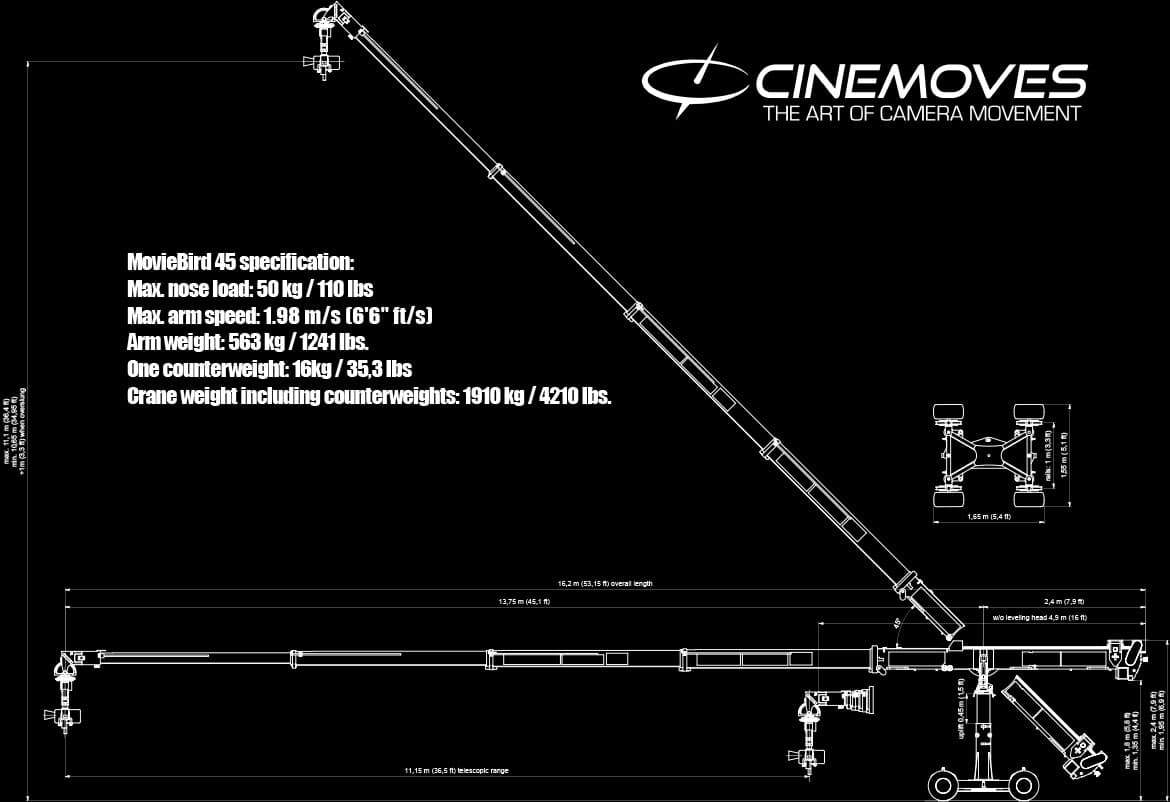 MovieBird 35'-45' specifications 2