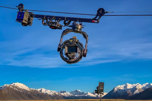 Oculus gimbal on spidercam for Mulan movie