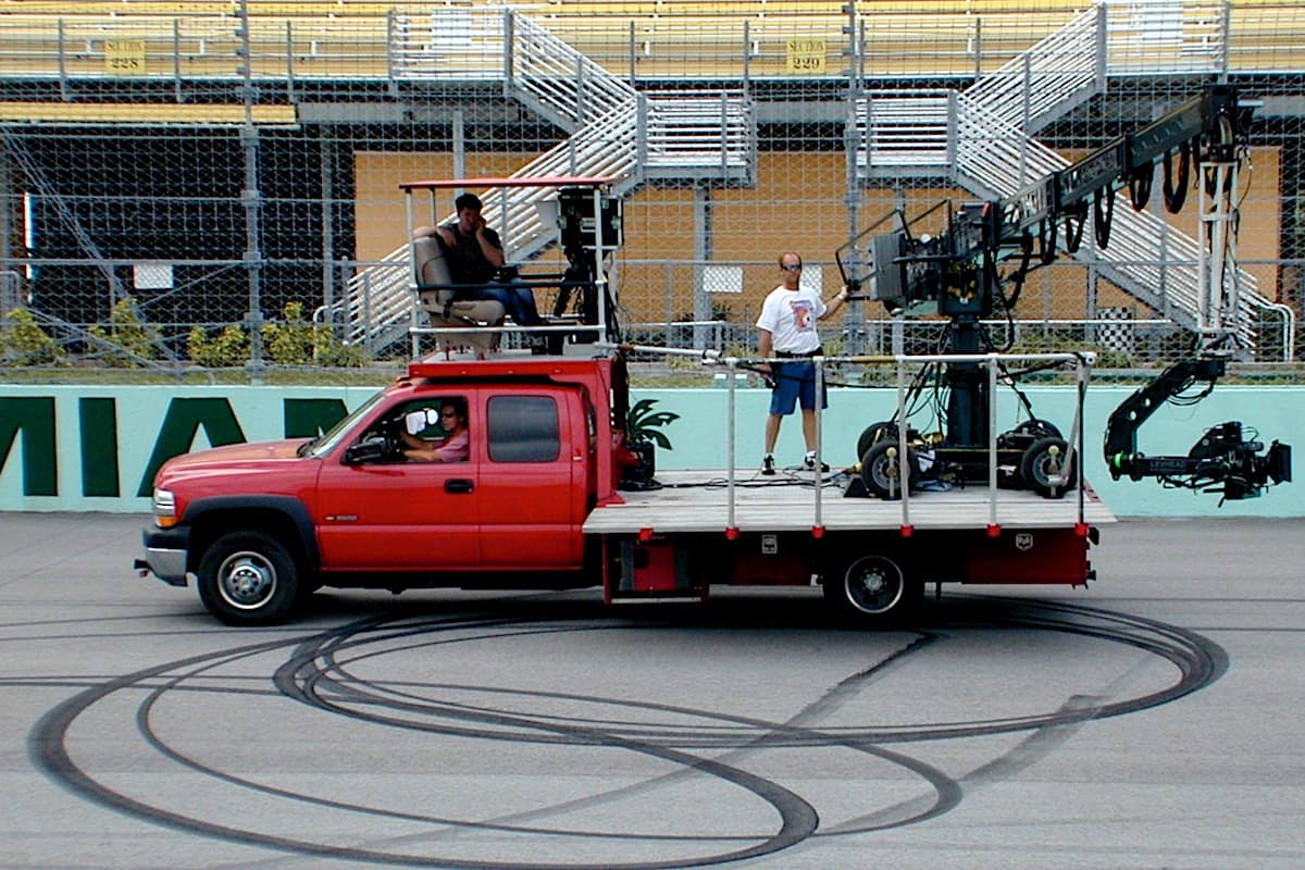 Supertechno Truck rigged for filming